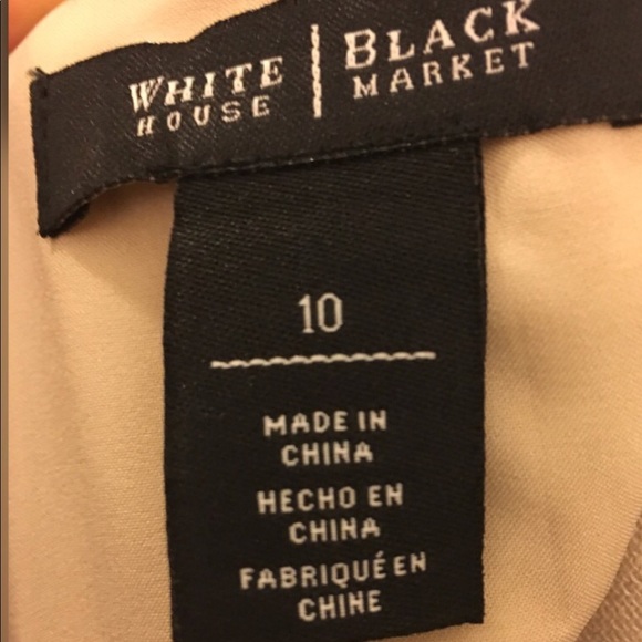 White House Black Market Gold/Cream Dress - Picture 5 of 5